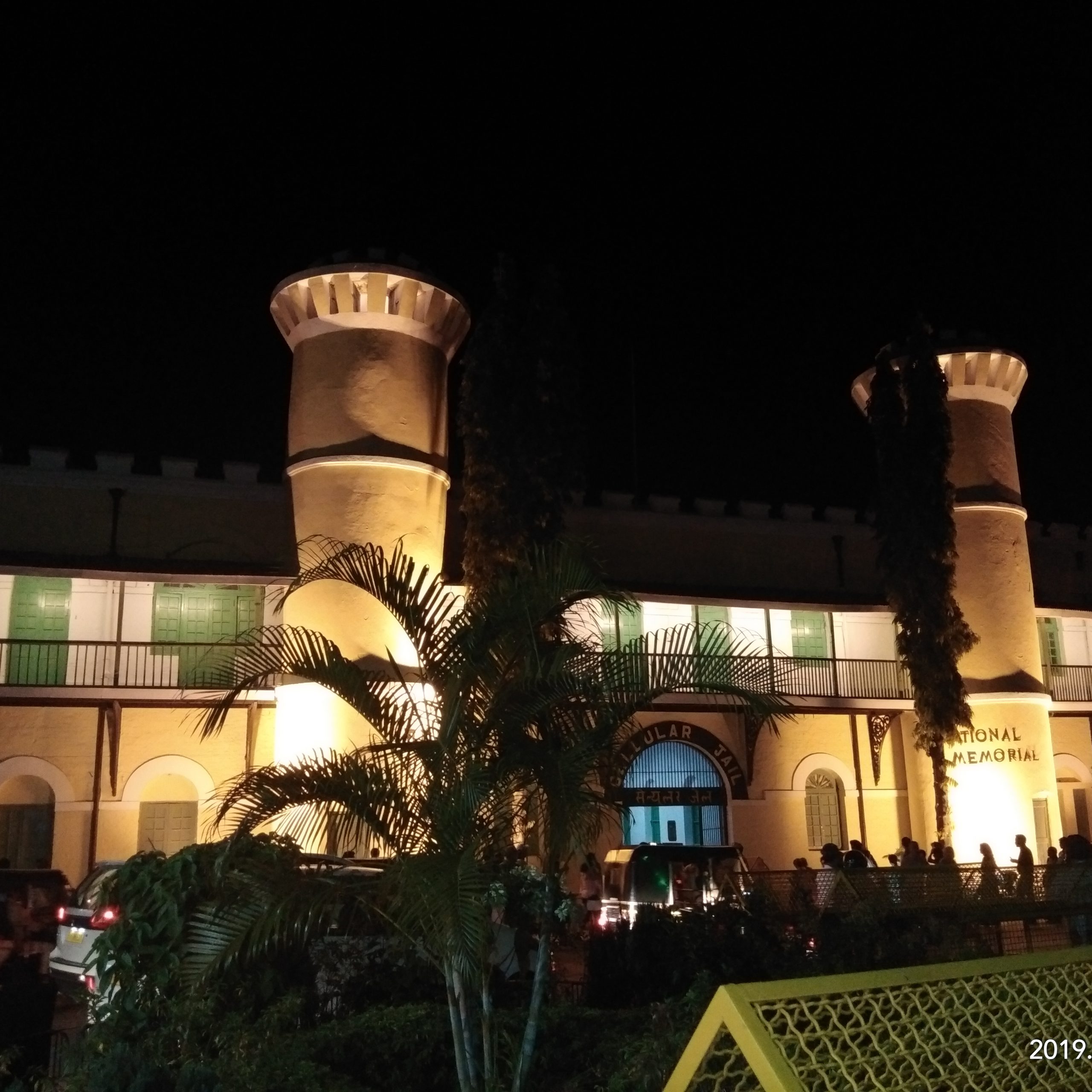 Day 1: Pickup, Cellular Jail, Corbyon's Beach, Sound and Light Show