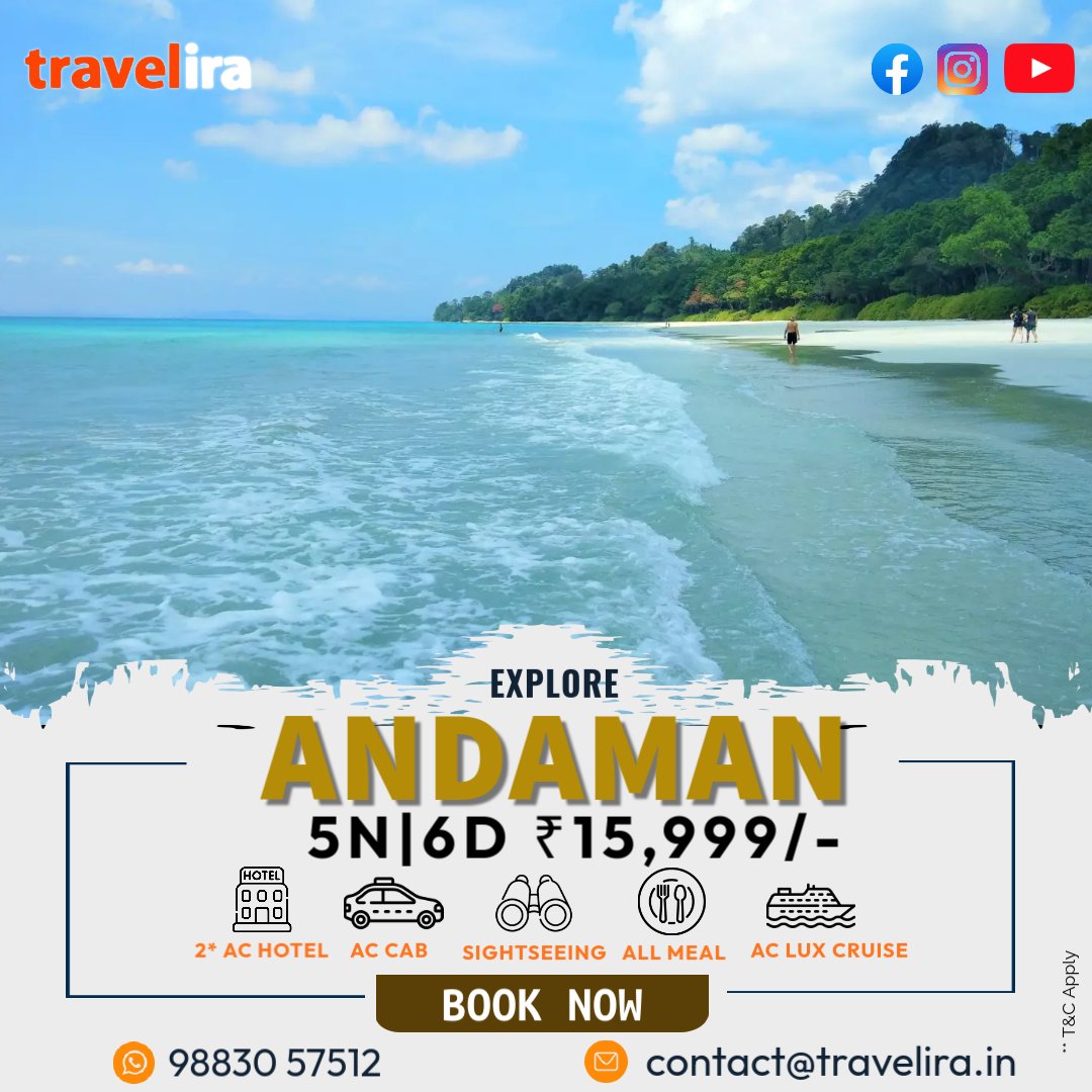 6Days Andaman Nicobar Package | Port Blair, Havelock & Neil