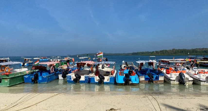 Beautiful Havelock Island beach in Andaman honeymoon package from Haldia